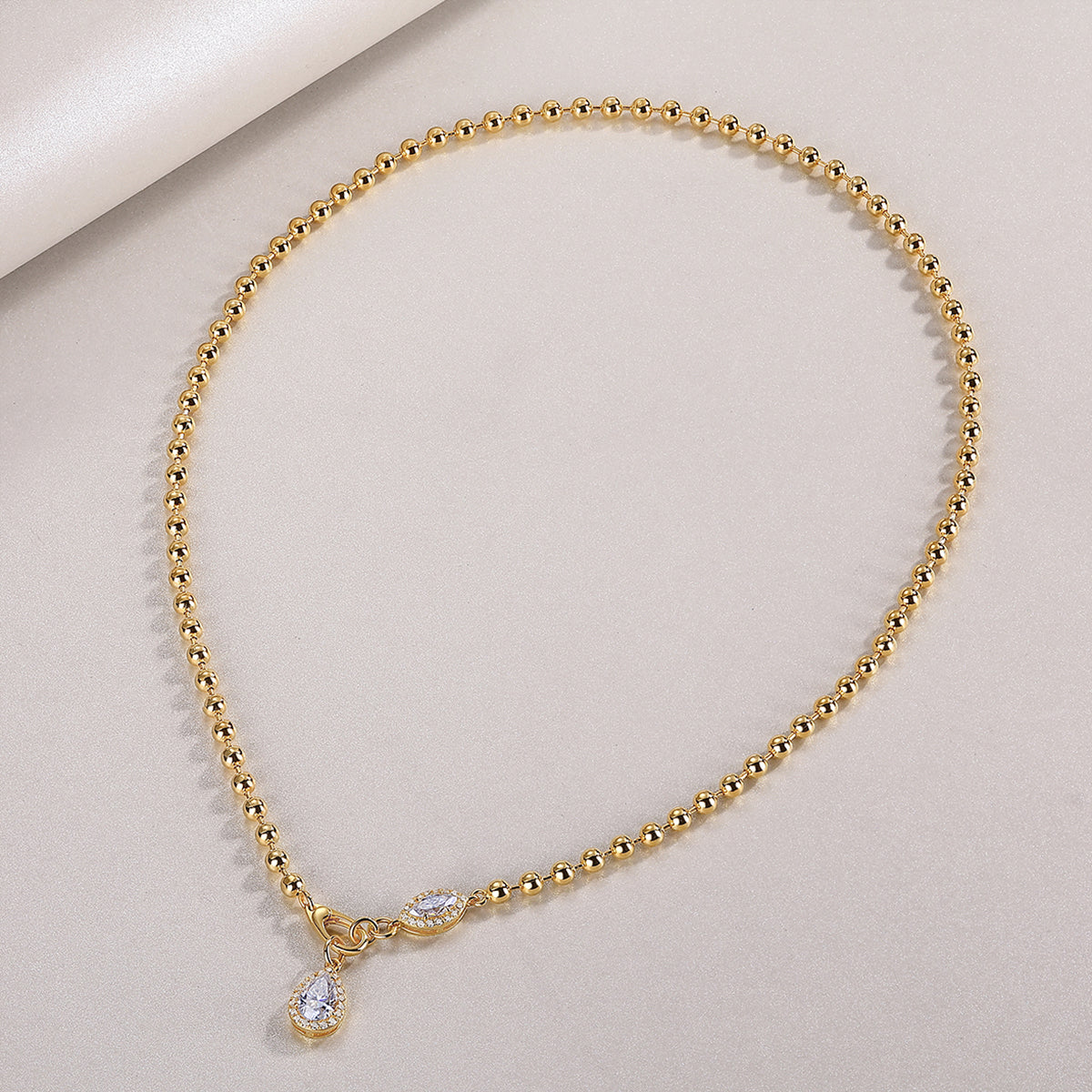 1A Fashionable Jewelry Pendant Set With Moissanite S925 Sterling Silver And Gold-plated Diamond, Moissanite Silver Jewelry Prohibit TikTok sales