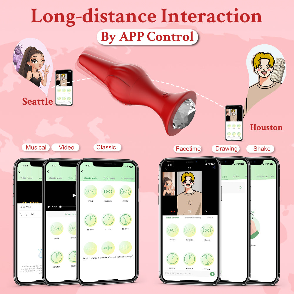 Butt Plug APP Control Vibrating Butt Plug Erotic Dildo Sexy Machine Male Anus Adults Sexy Toys For Women Men