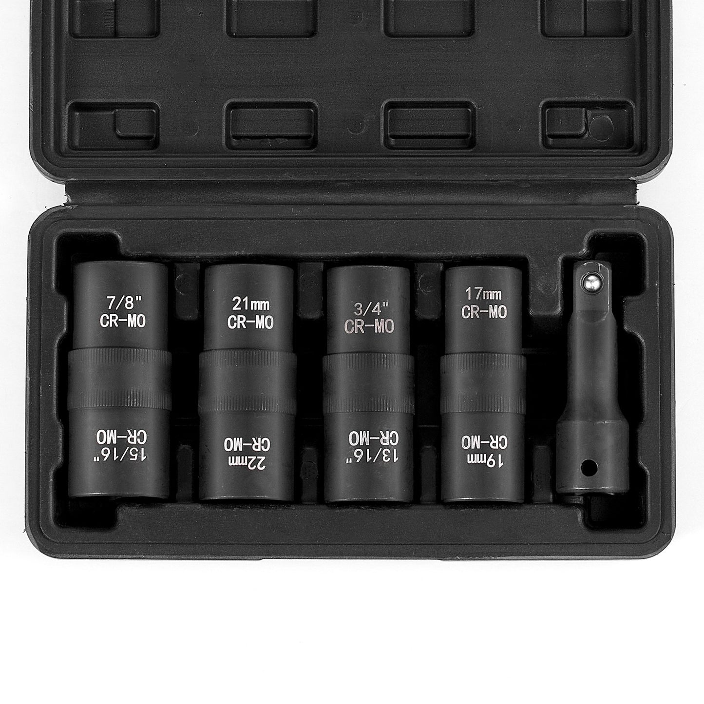 Lug Nut Impact Socket Set Drive Metric And SAE 6-Point Flip Socket