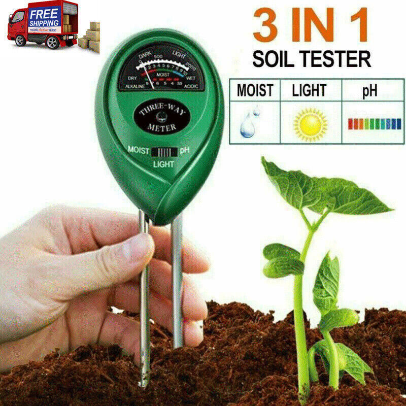 3 In 1 PH Tester Soil Water Light Test Meter For Garden Plant Seeding