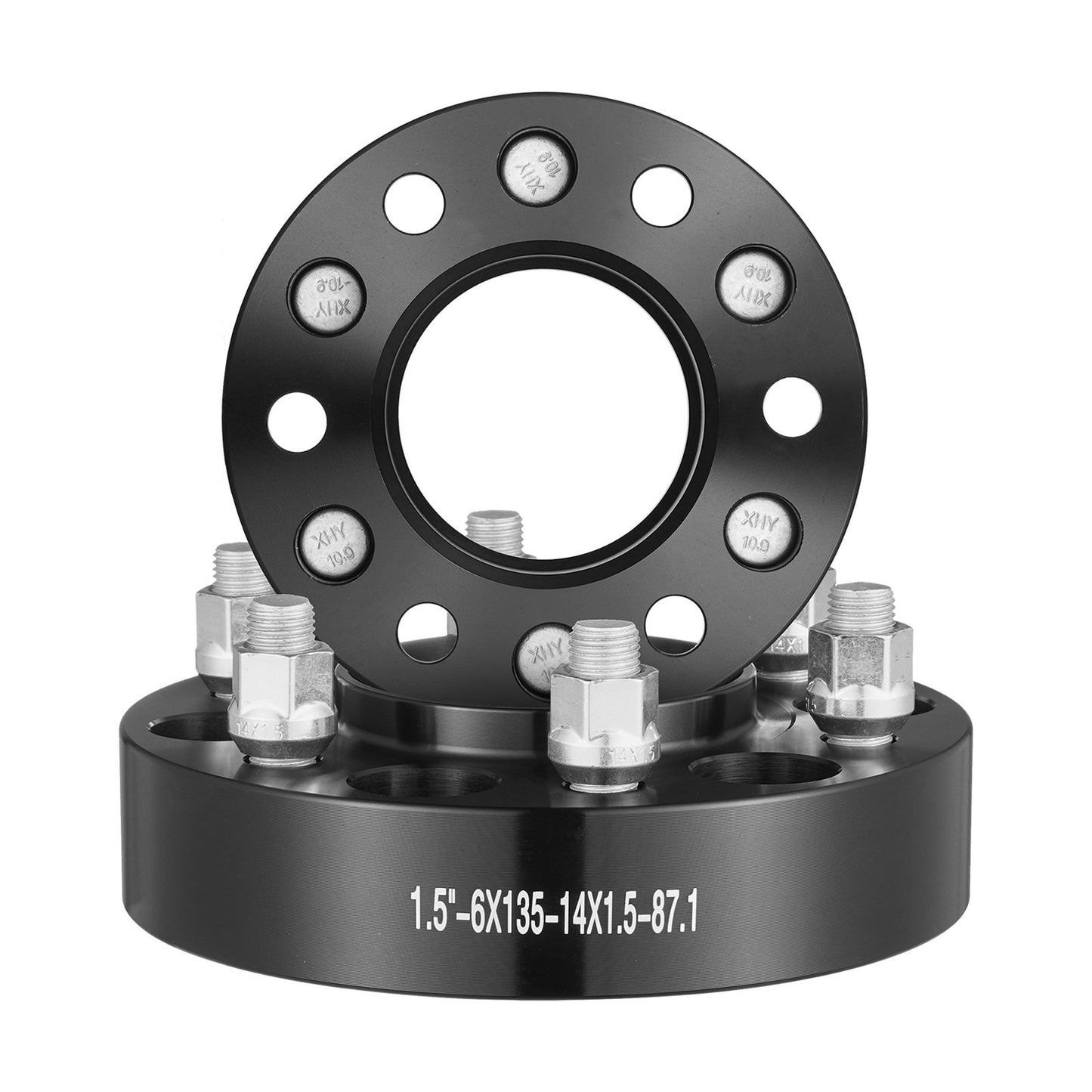 Wheel Spacers Wheel Adapters 6 Lug Forged Spacer 4 PCS Black