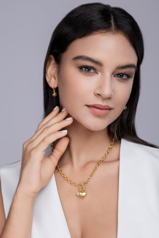 1Meteor Wish - A Fashionable And Trendy Necklace Pendant Diamond Jewelry Necklace Set With 1-carat Moissanite S925 Sterling Silver And Gold Plating Prohibit TikTok sales