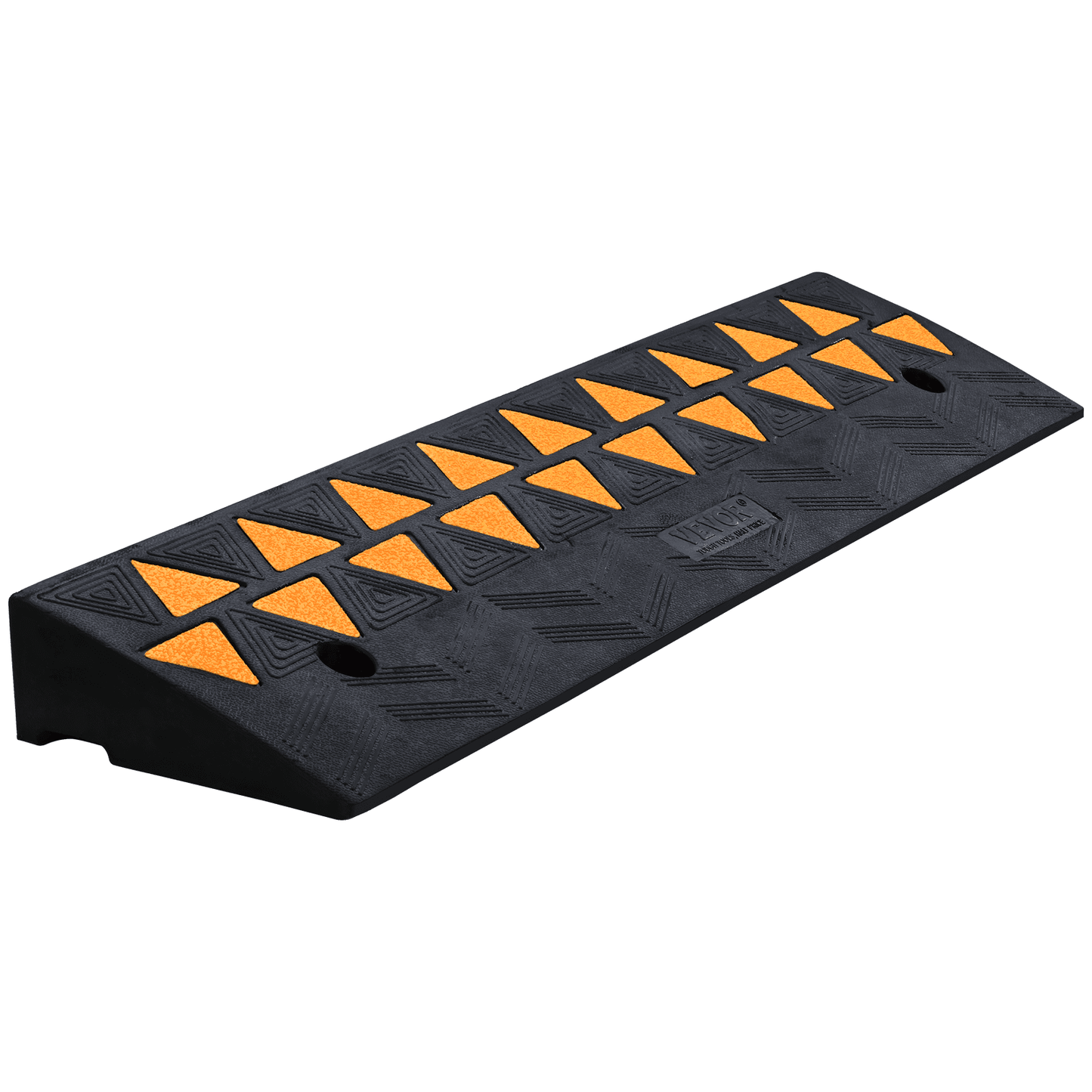 VEVOR Rubber Curb Ramp Rise Height Sidewalk Curb Ramp, Driveway Ramp For Curb, 15T Heavy Duty Rubber Ramp For Forklifts, Trucks, Buses, Cars, Wheelchairs, Bikes