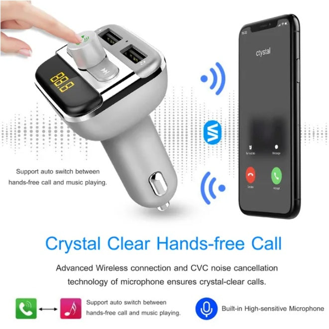 Car Mounted Wireless FM Transmitter