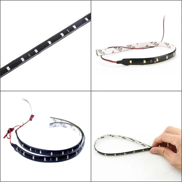 Lot Waterproof 12 DC 12V Motor LED Strip Underbody Light For Car Motorcycle