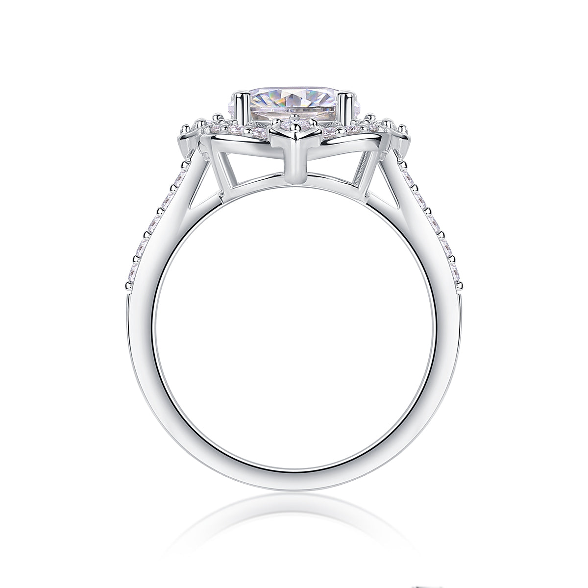 1Camellia - A Fashionable Jewelry Ring Set With Moissanite S925 Sterling Silver And Gold-plated Diamond Prohibit TikTok sales