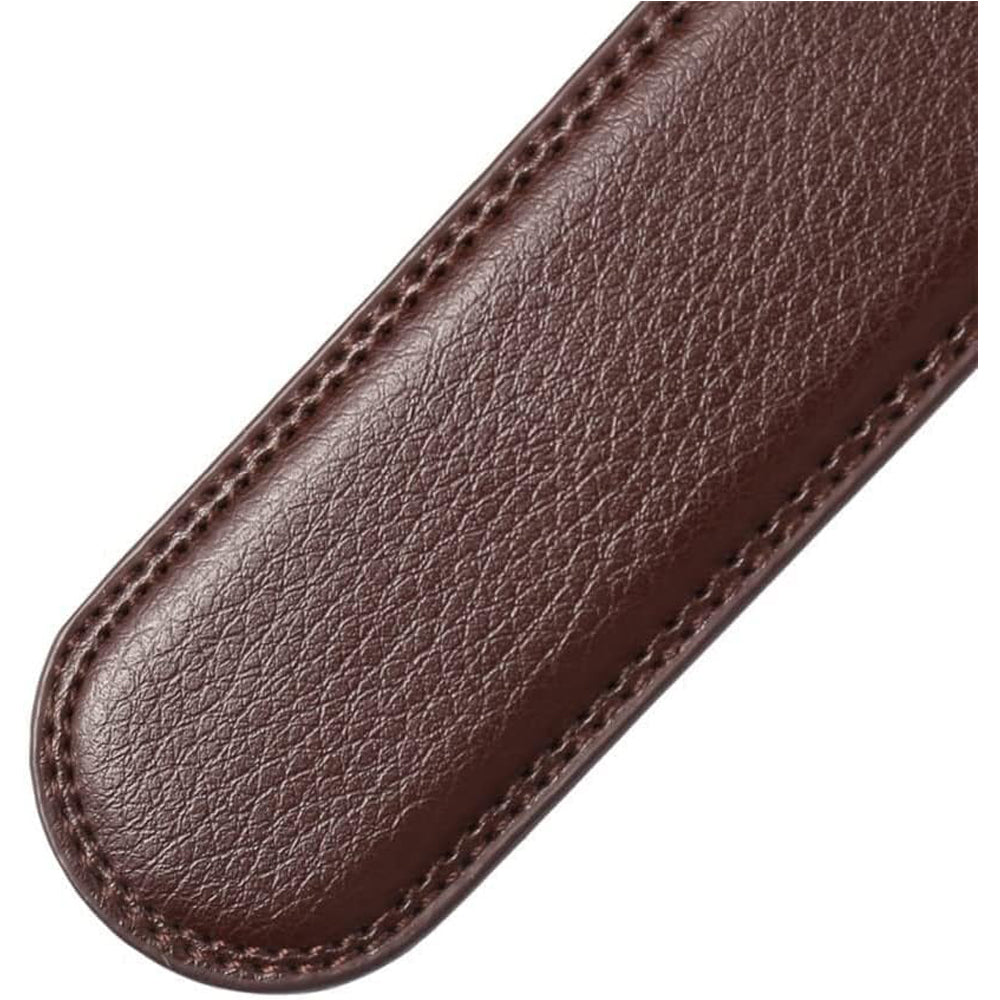 Men Belt Leather Belt For Men With Anti-Scratch Buckle Control Design For Formal Work Or Casual