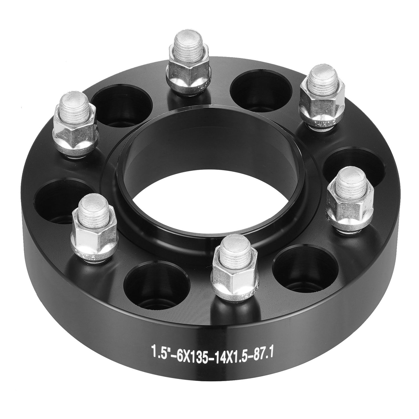 Wheel Spacers Wheel Adapters 6 Lug Forged Spacer 4 PCS Black