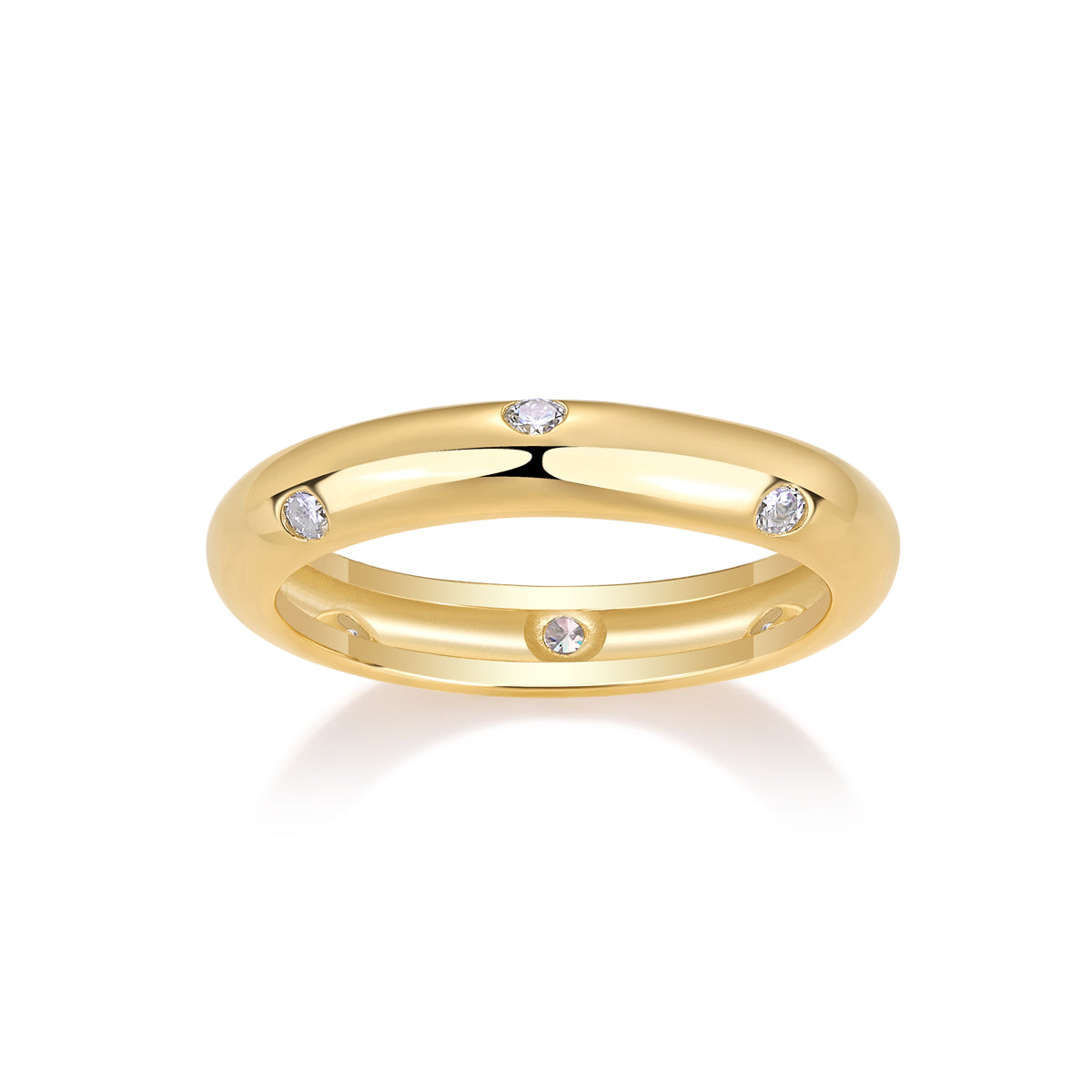 1Starry Diamond Ring Wedding Ring Luxury Fashion Moissanite Silver Ring Prohibit TikTok sales