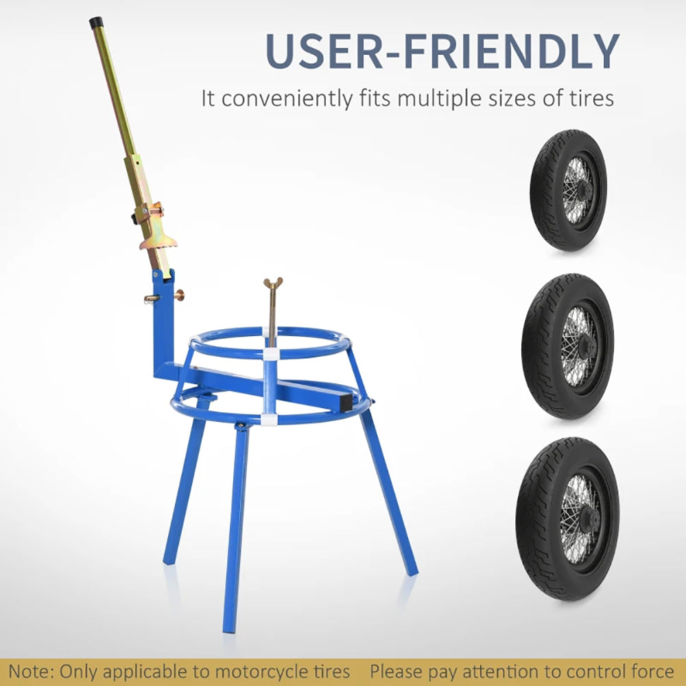 Motorcycle Tire Changing Stand Durable Steel Machine With Adjustable Bead Popper And Leverage Handle For 16'' - 24'' Multi Size, Tikt0k Sale Prohibited