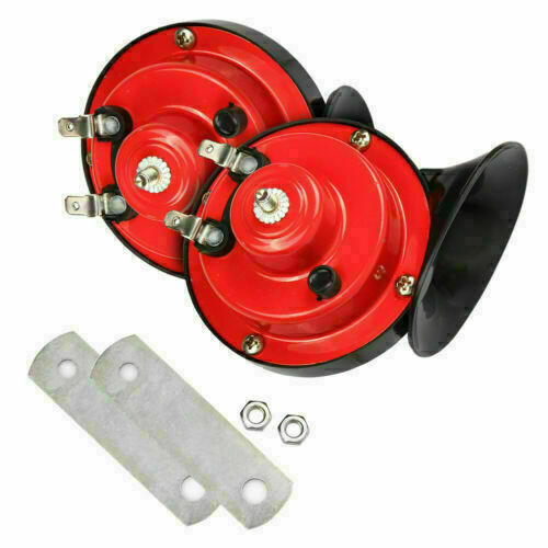 2PCS 12V 300DB Super Horn Snail Waterproof  Horn For Motorcycle Truck SUV Boat