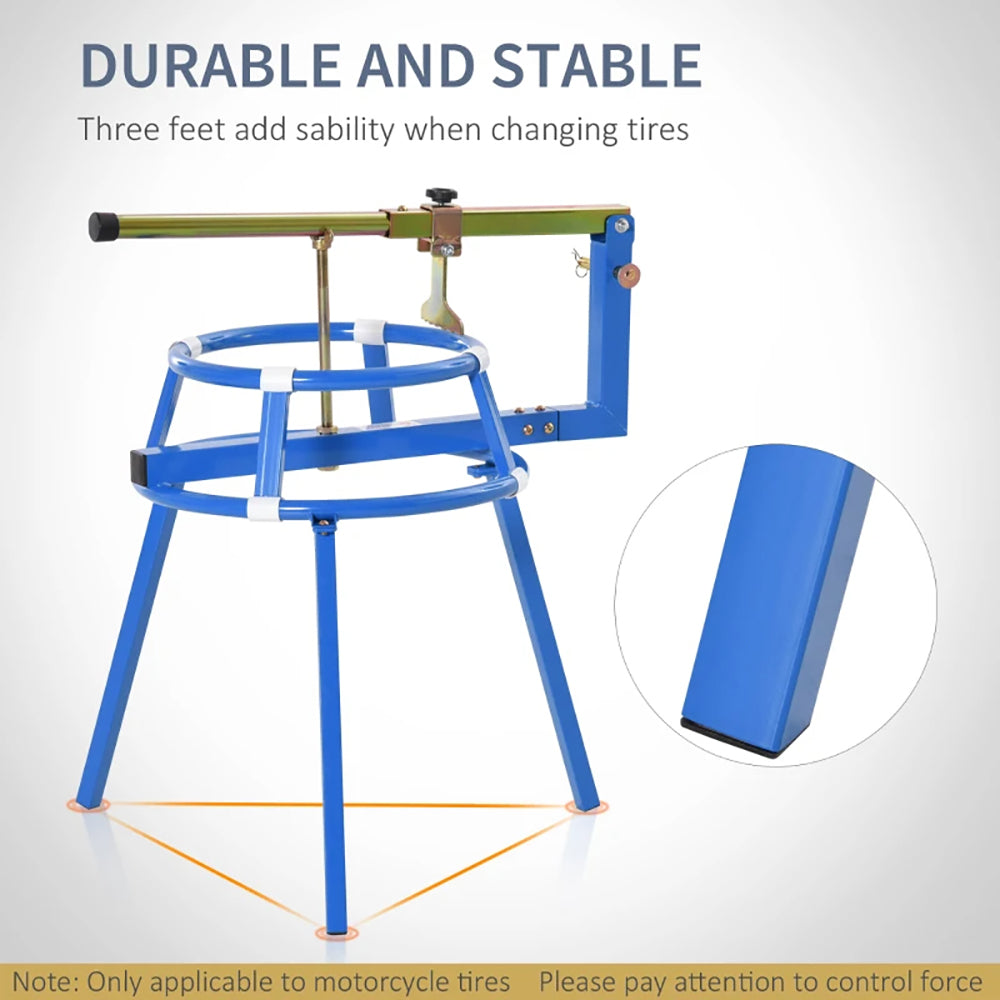Motorcycle Tire Changing Stand Durable Steel Machine With Adjustable Bead Popper And Leverage Handle For 16'' - 24'' Multi Size, Tikt0k Sale Prohibited