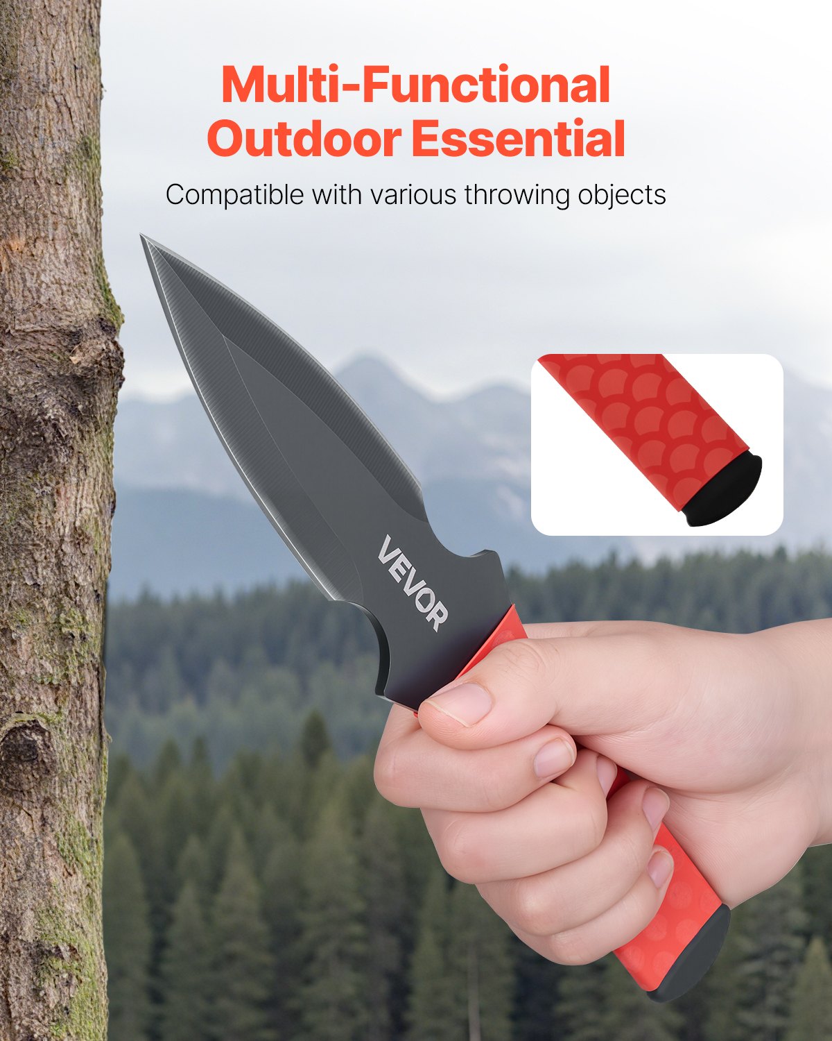 Throwing Knives Set 6 Pack 8.9 Inch Stainless Steel Knives Throwing Products
