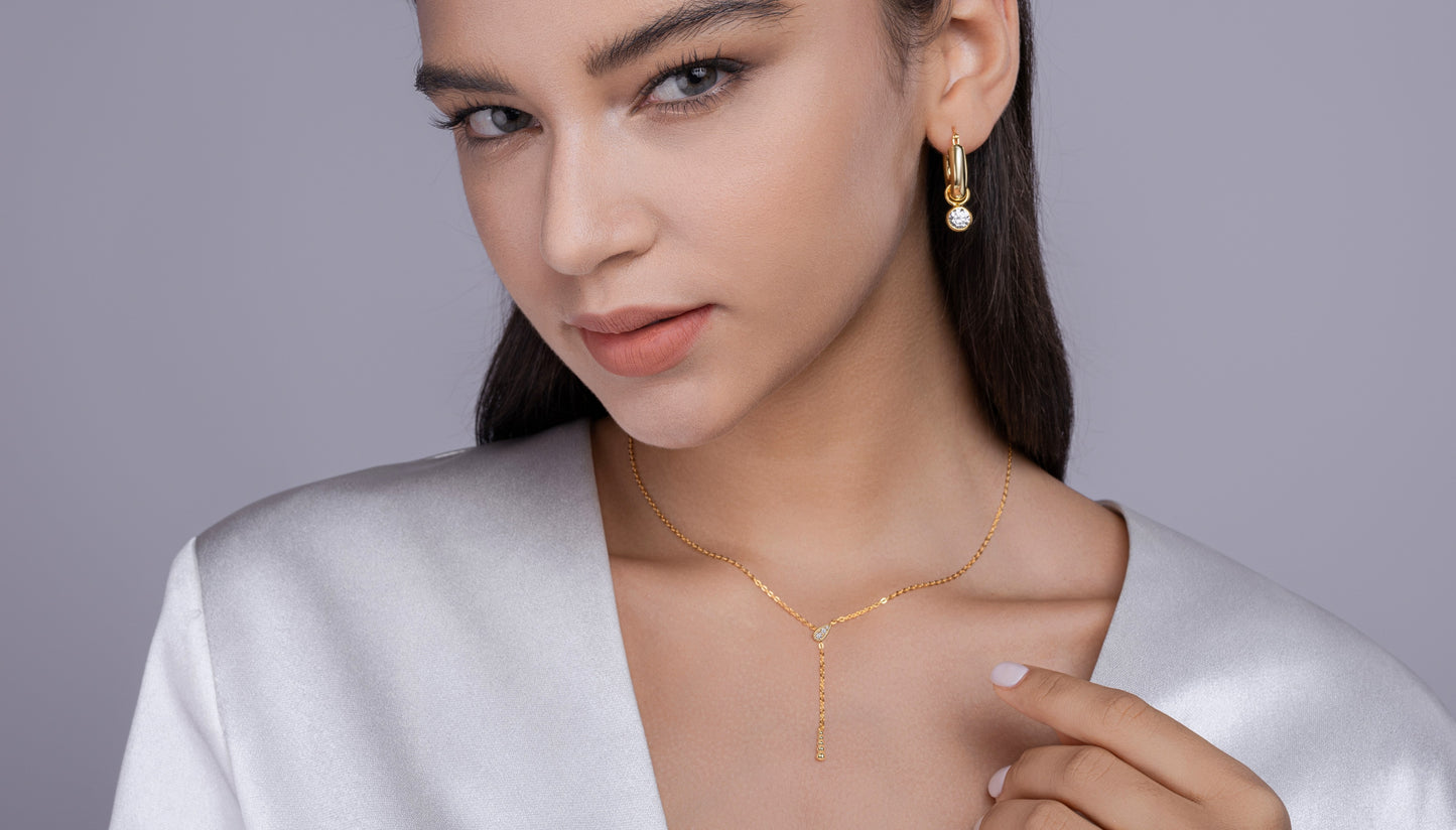 1Star Convergence - A Fashionable And Trendy Necklace Pendant Diamond Jewelry Necklace Set With Moissanite S925 Sterling Silver And Gold Plating Prohibit TikTok sales