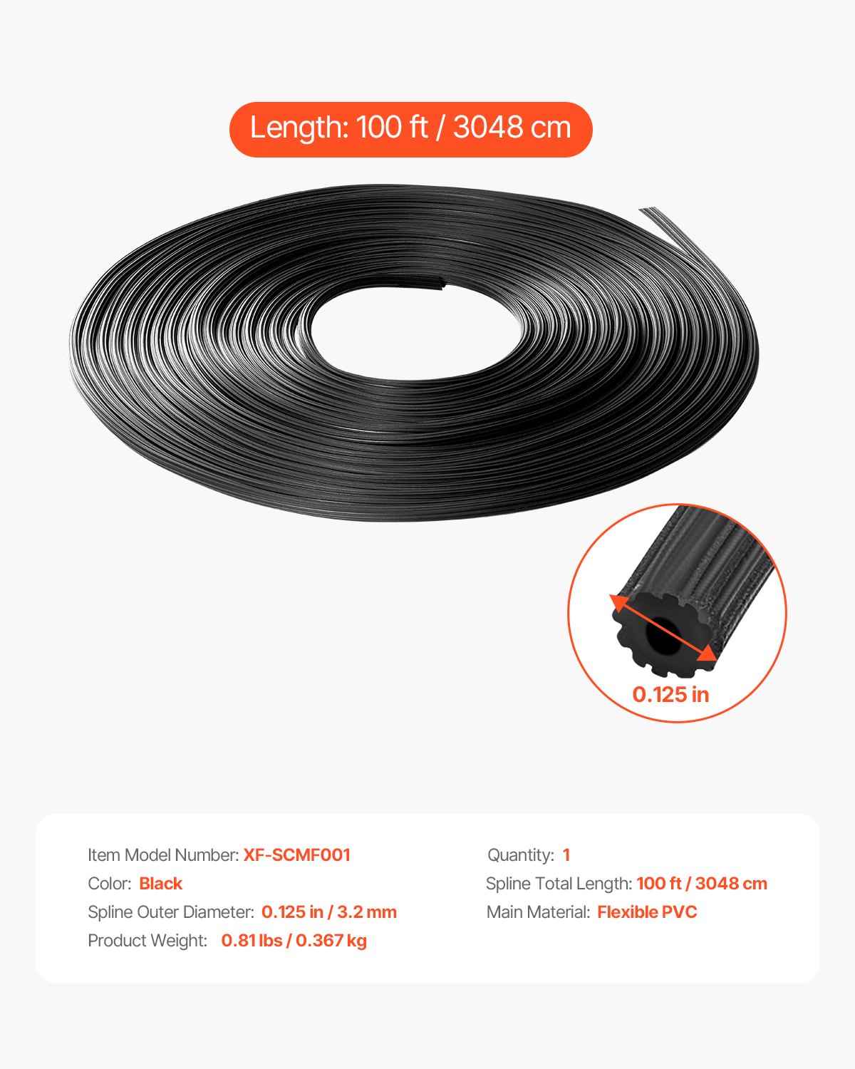 Window Screen Spline Retainer Spline
