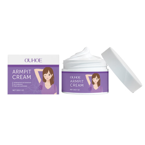 OUHOE Body Care Cream, Mild Long-Lasting Light Fragrance Body Parts Sweat Odor Refreshing Skin Care Body Cream
