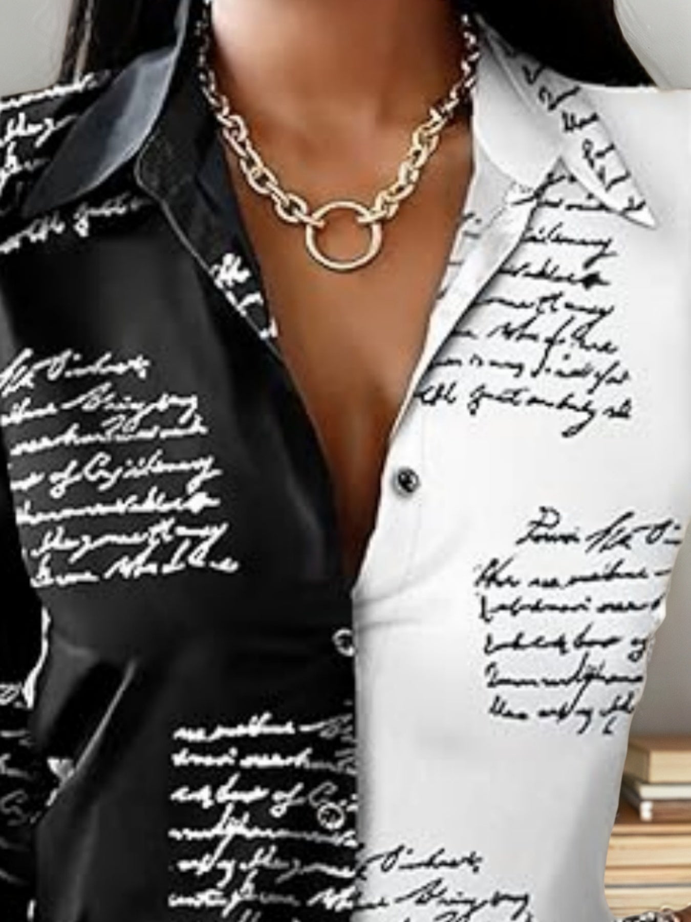 New Women’s Shirt Fashion Casual Colorful Long Sleeve Shirt Flower Printed Top Loose Neck Sexy T-shirt Fashion
