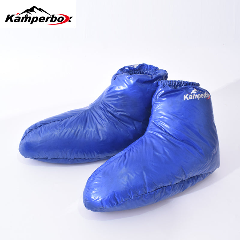 Kamperbox Down Slippers Down Socks Camping Down Booties For Sleeping Bag Camping AQ3