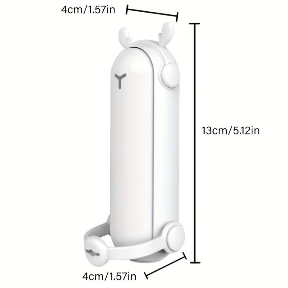 Random Color Portable Folding Handheld Fan USB Multifunctional Charging Treasure Flashlight 3-in-1 Mini Fan