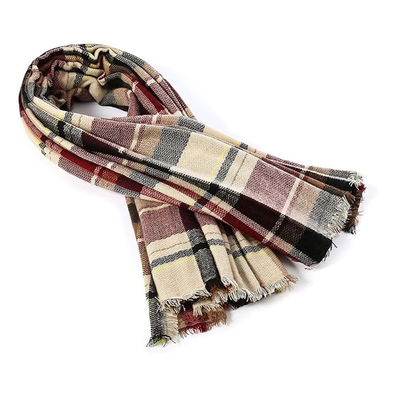 59 X 59in Red Women Fall Winter Scarf