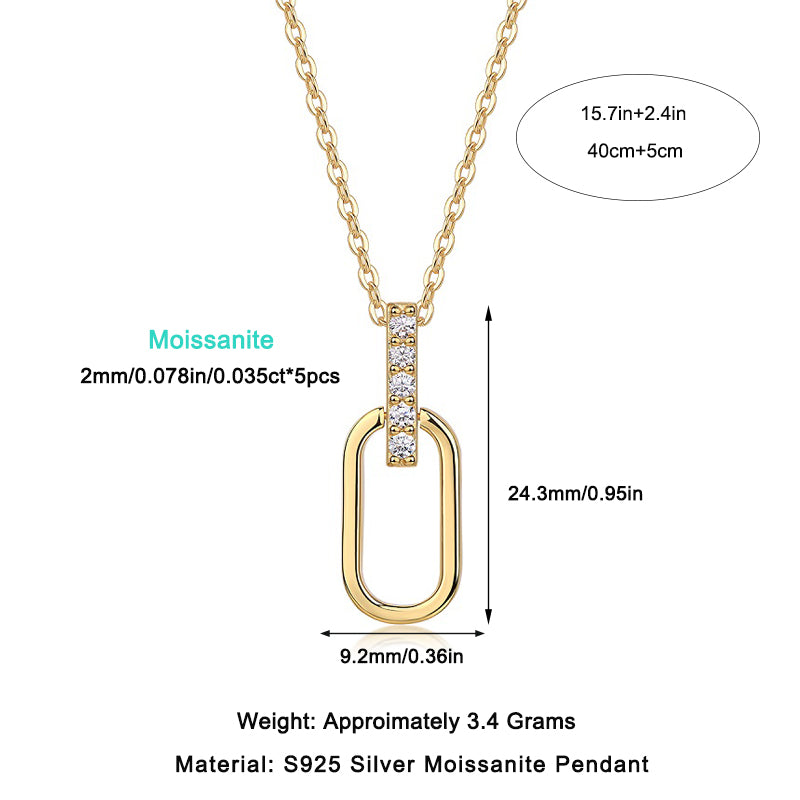 1Light And Shadow Geometry - A Fashionable And Trendy Diamond Jewelry Necklace Pendant Set With Moissanite S925 Sterling Silver And Gold Plating Prohibit TikTok sales