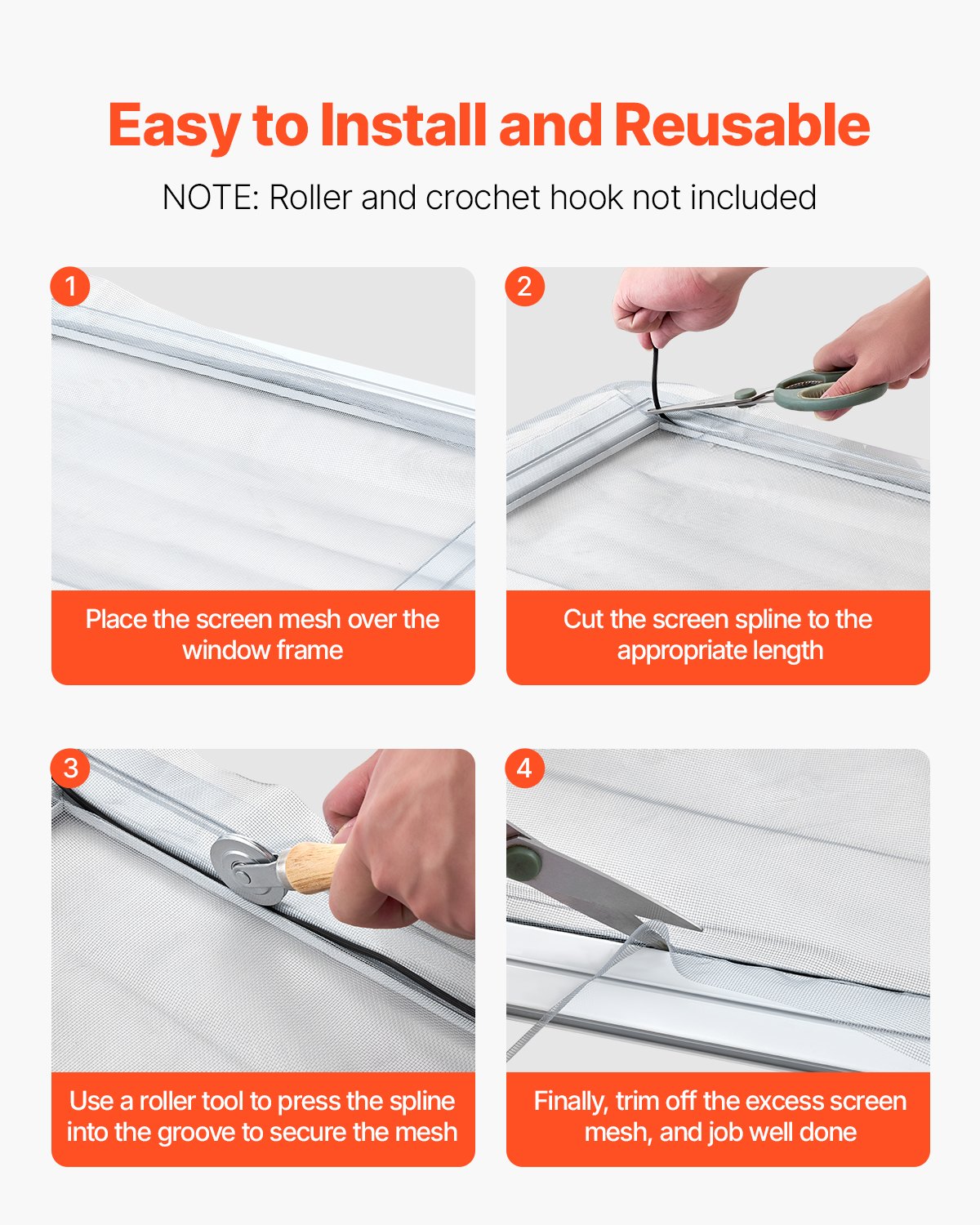 Window Screen Spline Retainer Spline