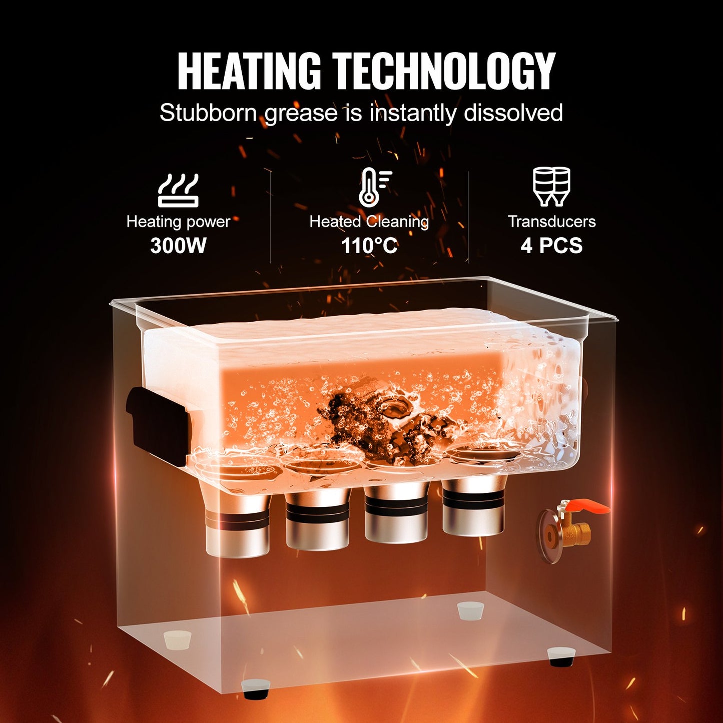 10L Ultrasonic Cleaner With Heater Timer & Basket, Professional Digital Sonic Cavitation Machine, 240W Cleaning Machine For Lab Tools, Metal Parts, Carburetor, Brass, Auto Parts, Engine Parts