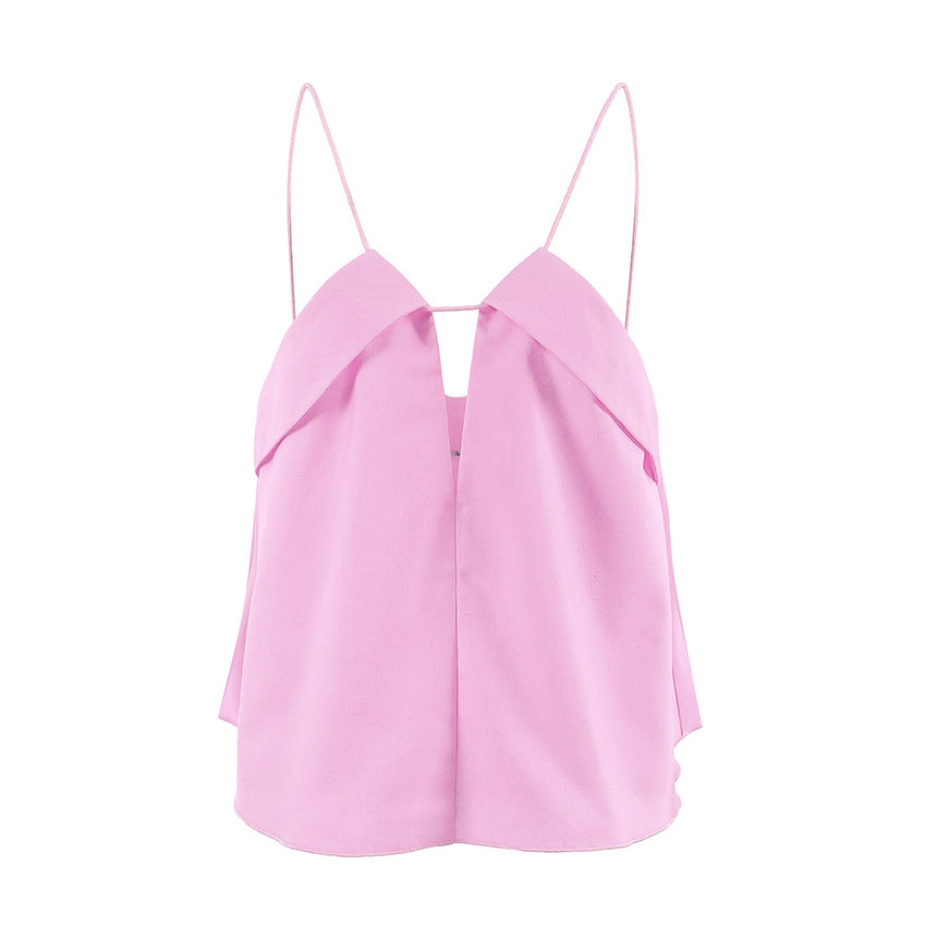 European And American Street Hot Girl Pink Camisole Women