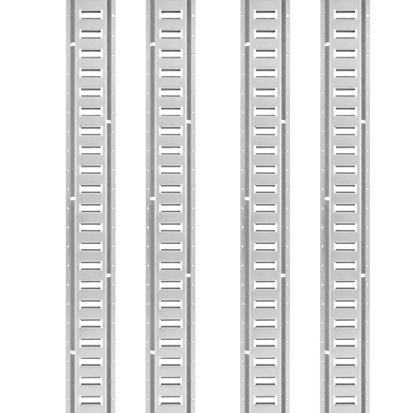 E Track Tie-Down Rail Kit, 34PCS 5FT E-Tracks Set Includes 8 Steel Rails & 2 Single Slot & 8 O Rings & 8 Tie-Offs , Securing Accessories For Cargo, Motorcycles, And Bikes