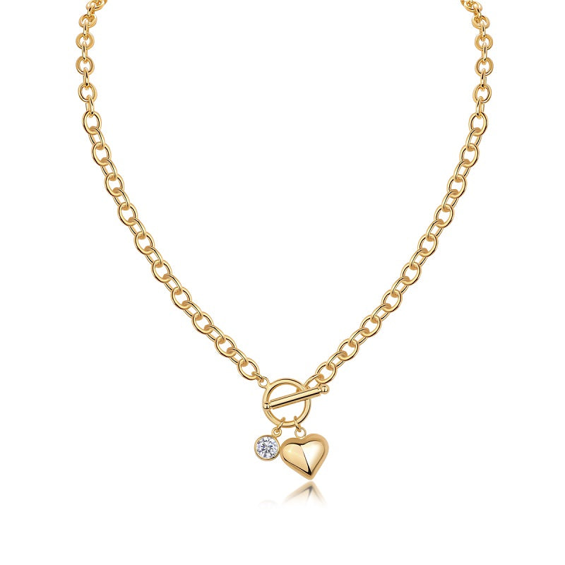 1Meteor Wish - A Fashionable And Trendy Necklace Pendant Diamond Jewelry Necklace Set With 1-carat Moissanite S925 Sterling Silver And Gold Plating Prohibit TikTok sales