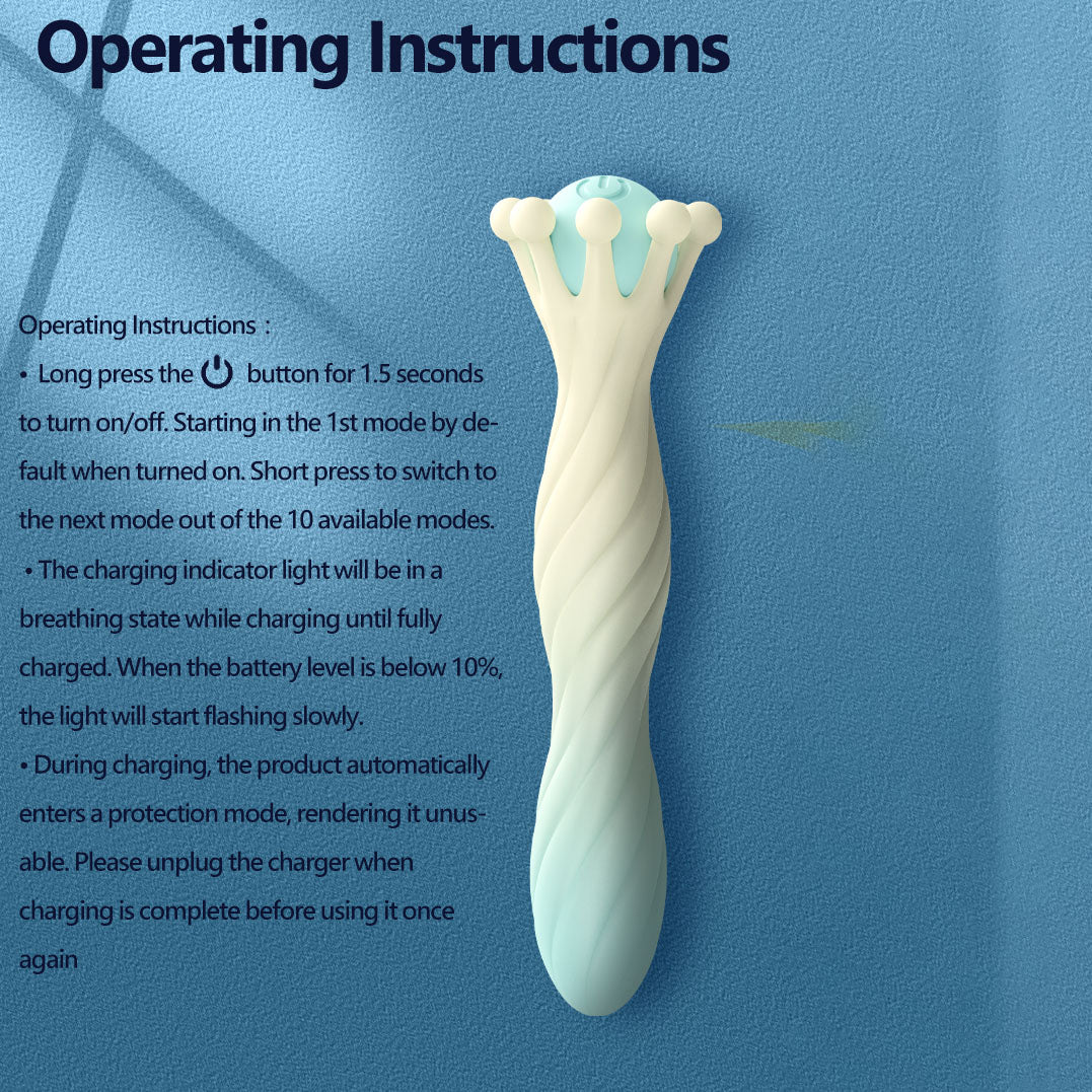 Female Mini Crown Vibrator Sex Toys - Adult Toys Clitoral Stimulator Realistic Dildo With 10 Powerful Vibrations, Soft Silicone Clit Vagina Tits Massager For Women Couples Pleasur