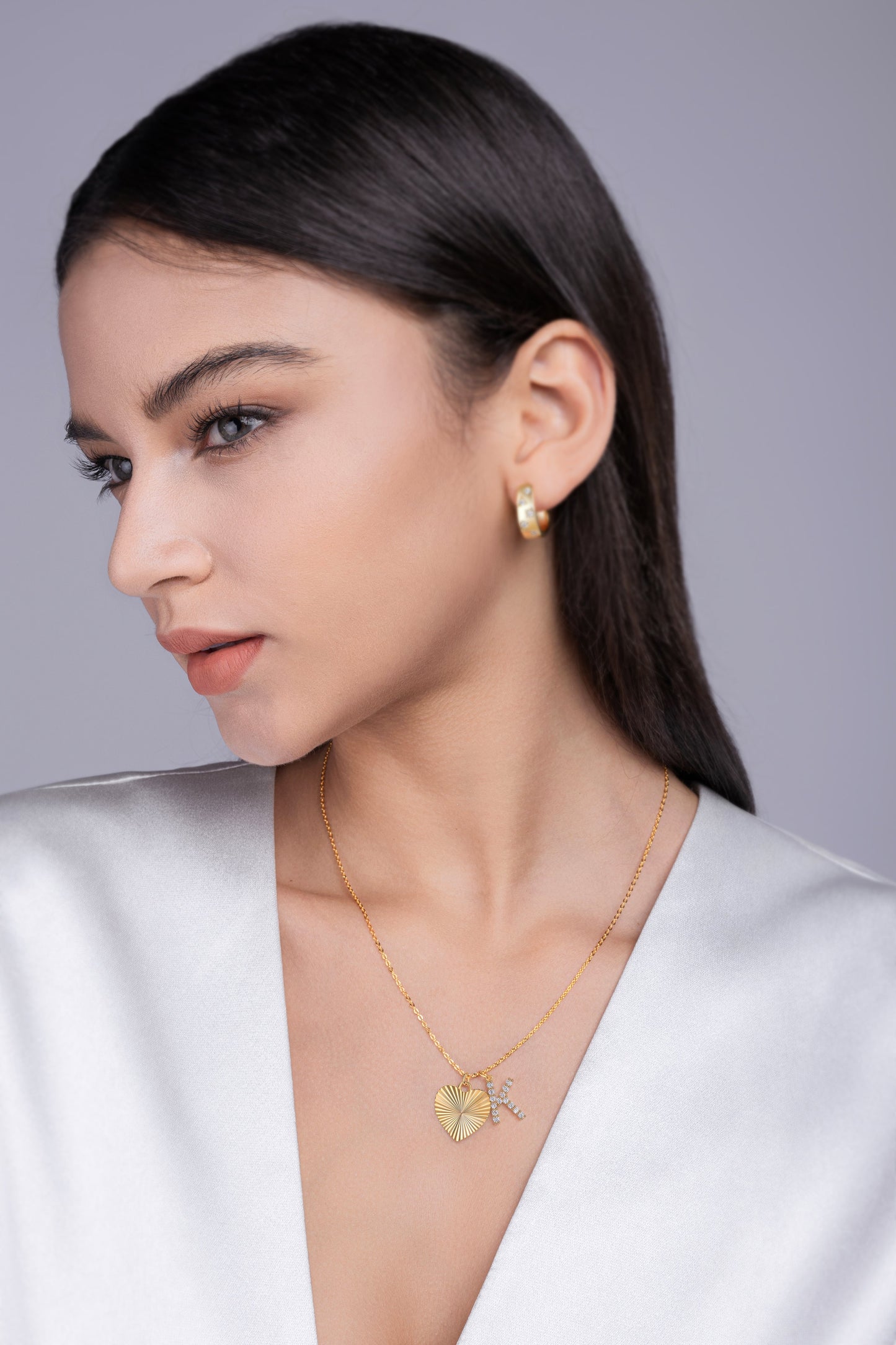 1Heart Secret - A Fashionable And Trendy Necklace Pendant Diamond Jewelry Necklace Set With 1-carat Moissanite S925 Sterling Silver And Gold Plating Prohibit TikTok sales