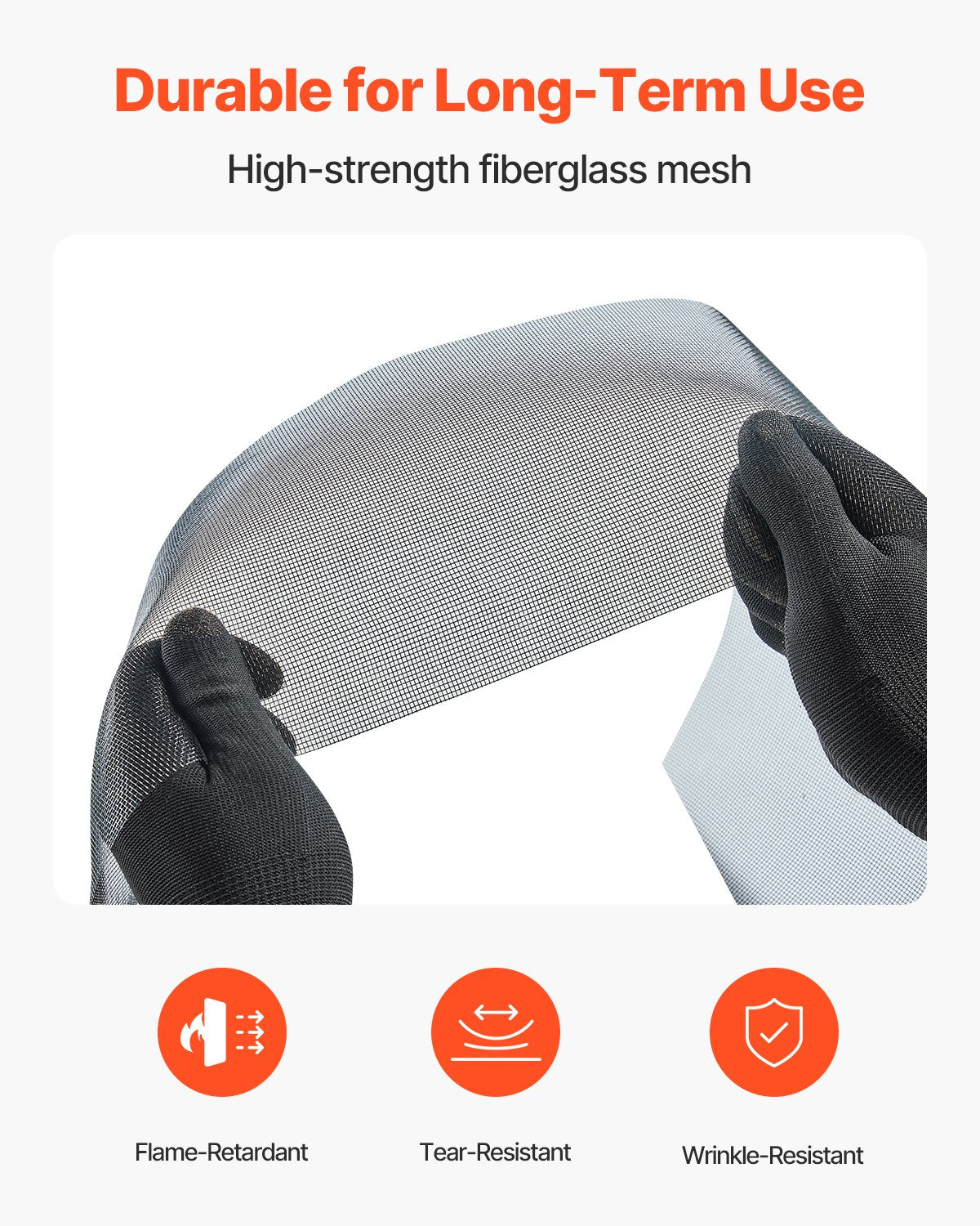 Window Screen Replacement, 100 Ft × 48 In Window Screen Mesh, DIY Adjustable Fiberglass Screen Mesh - Durable, Washable & Easy To Install, Window Screen Repair Kit For Patio Porch Door Windows