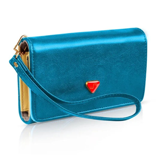 Women Wristlet Wallet PU Leather Lady Purse Credit Card Holder