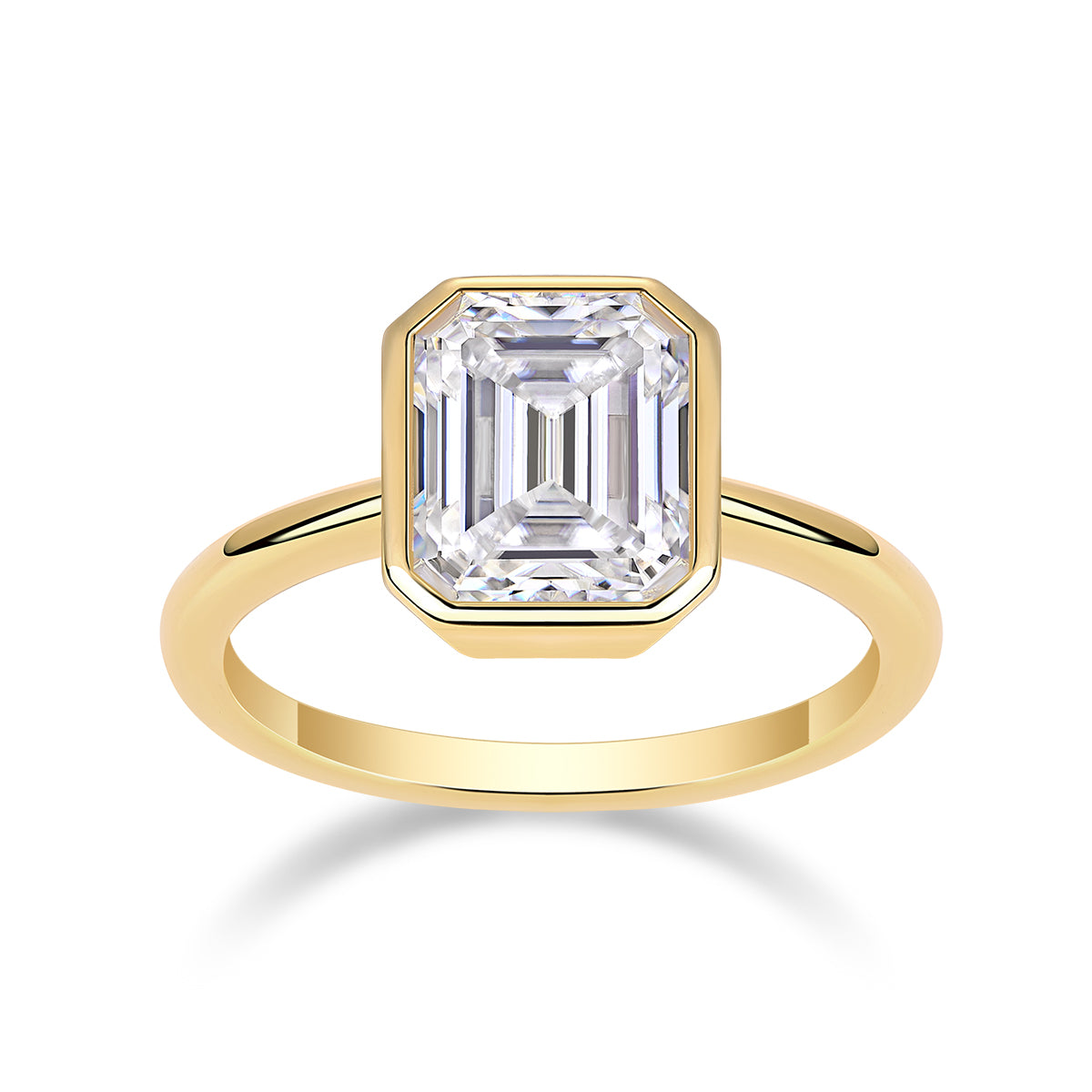1Pagoda - A Fashionable Diamond Jewelry Piece Set With Moissanite S925 Sterling Silver And Gold-plated Diamond Ring Prohibit TikTok sales