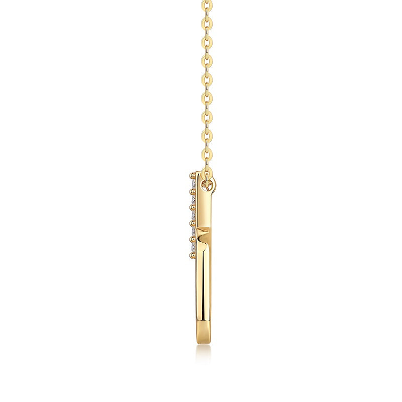 1Light And Shadow Geometry - A Fashionable And Trendy Diamond Jewelry Necklace Pendant Set With Moissanite S925 Sterling Silver And Gold Plating Prohibit TikTok sales