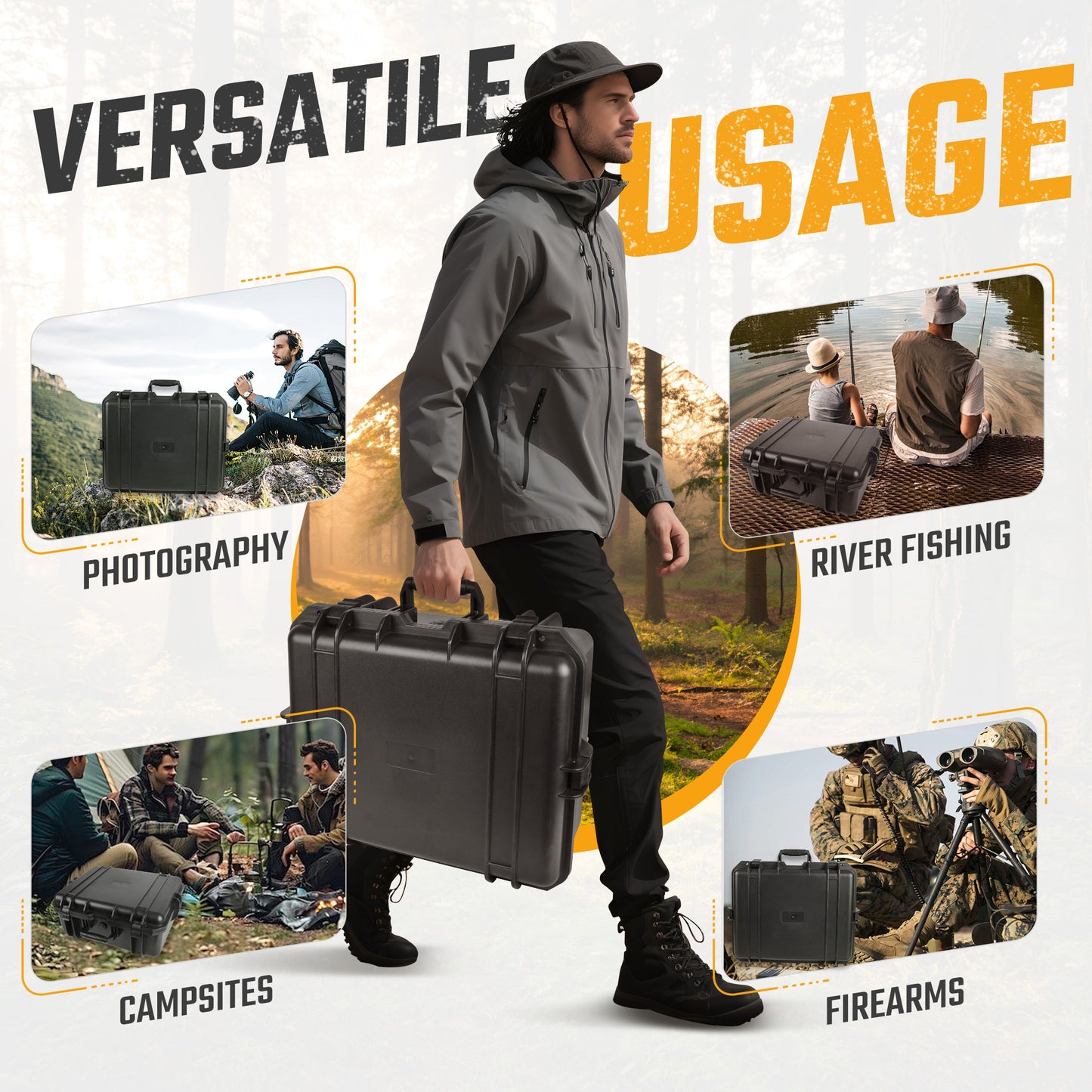 Protective Camera Case With Customizable Foam