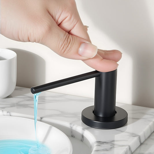 Built In Soap Dispenser For Kitchen Sink Stainless Steel With 17oz Bottle