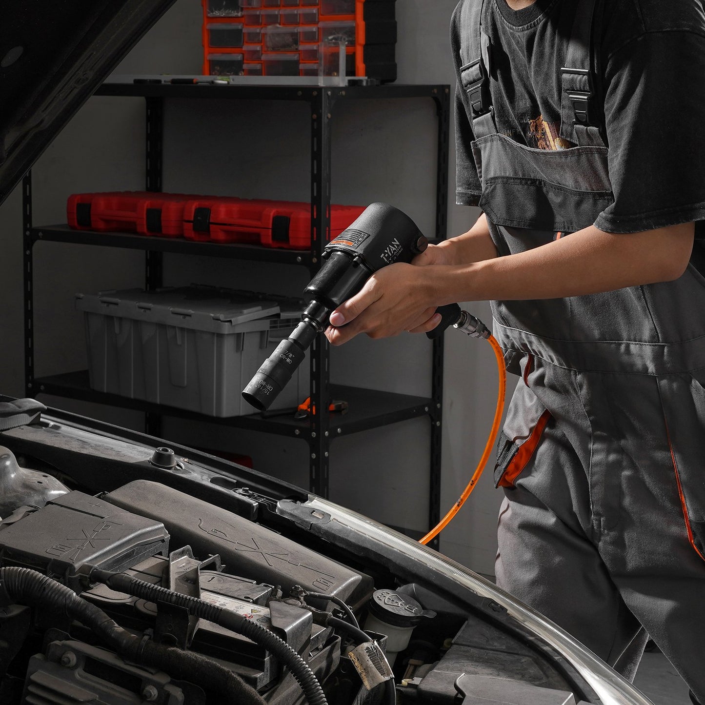 Lug Nut Impact Socket Set Drive Metric And SAE 6-Point Flip Socket