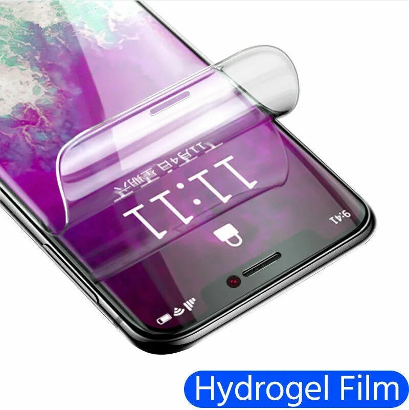 2PCS Hydrogel Screen Protector For  15 14 13 12 11 Pro Max SE X XS XR 8 7