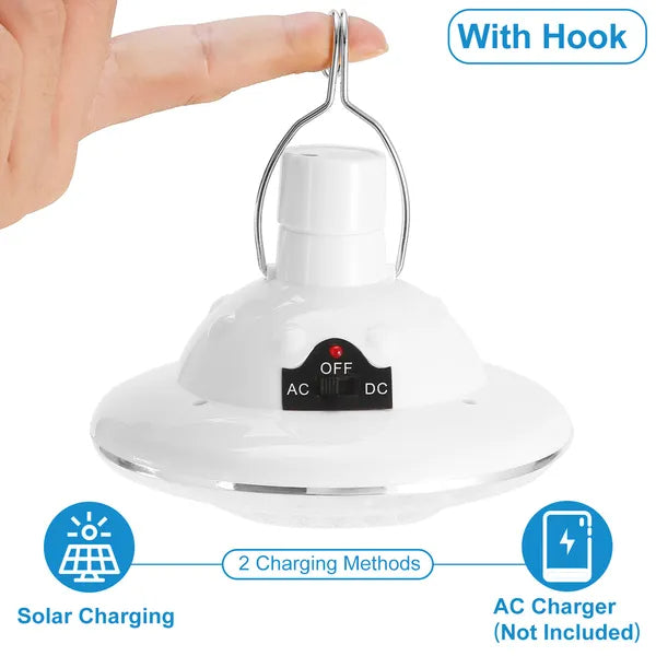 Solar Camping Light Portable Outdoor Hanging LED Bulb Lamp Lantern Emergency Light For Camping Hiking