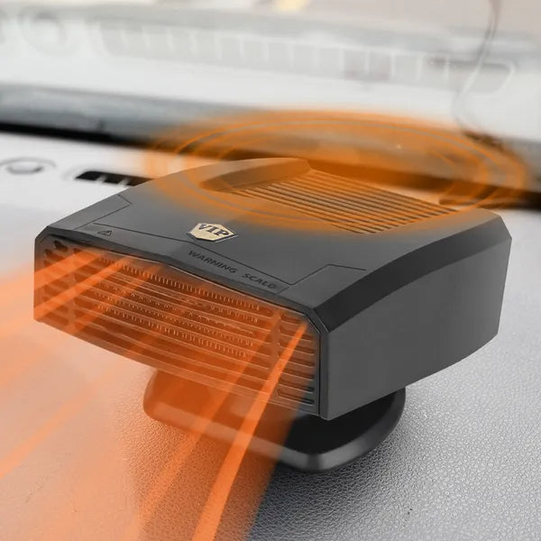 Portable Car Heater Heating Fan 2 In 1 Defroster Defogger Demister Windshield Heater Automotive Cooling Fan With Rotating Base