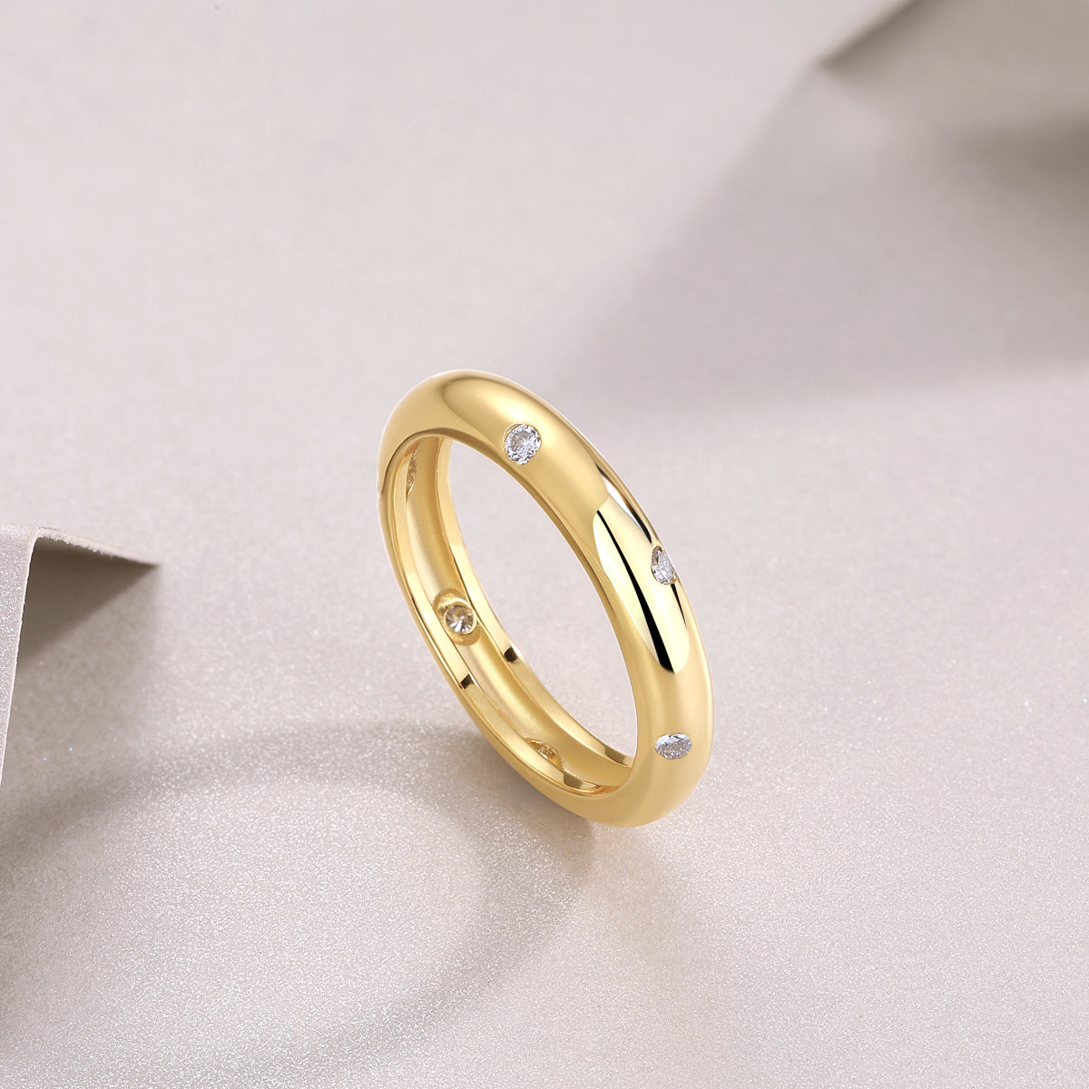 1Starry Diamond Ring Wedding Ring Luxury Fashion Moissanite Silver Ring Prohibit TikTok sales