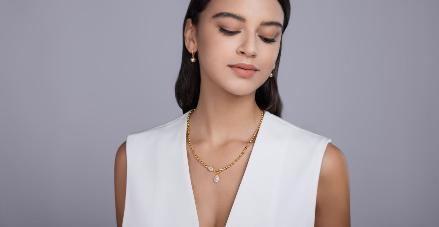 1A Fashionable Jewelry Pendant Set With Moissanite S925 Sterling Silver And Gold-plated Diamond, Moissanite Silver Jewelry Prohibit TikTok sales