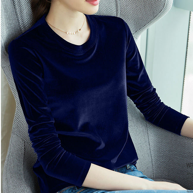 European And American Pleuche Bottoming Shirt Women