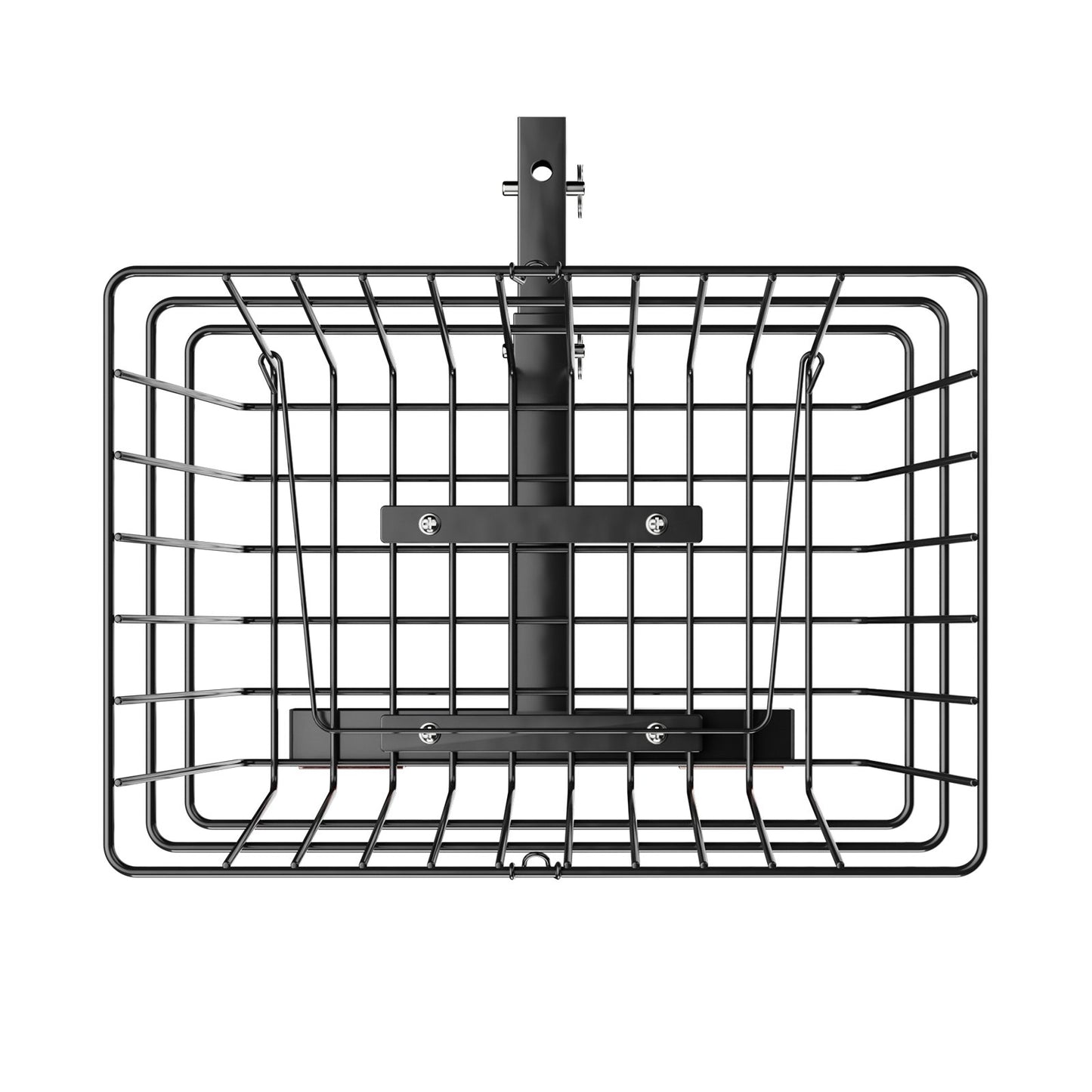 Scooter Rear Basket, Heavy Duty Metal Wire Basket With Handle, Spacious Cargo Basket, Works With 1-inch Receiver, Compatible With Most Golden, Drive & Pride Mobility Scooter