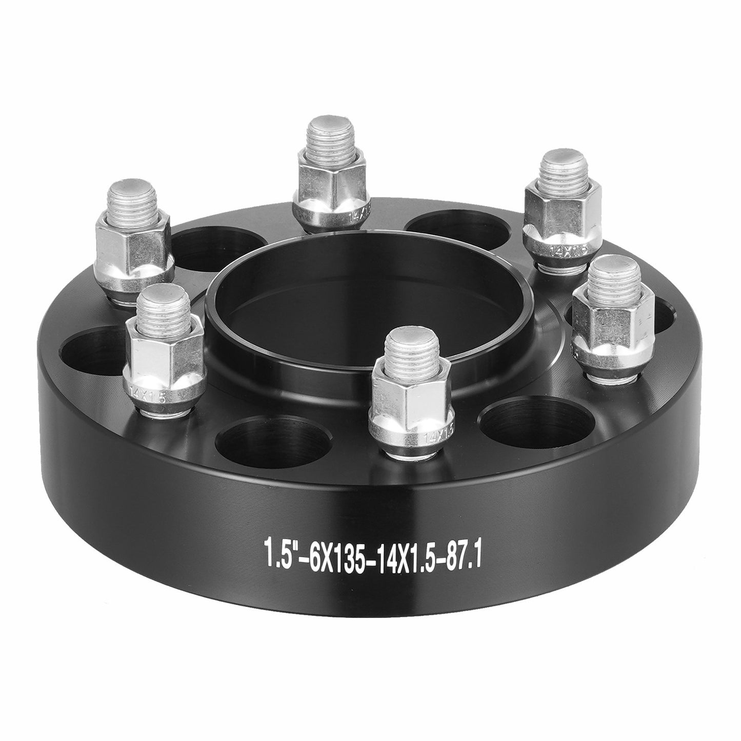 Wheel Spacers Wheel Adapters 6 Lug Forged Spacer 4 PCS Black