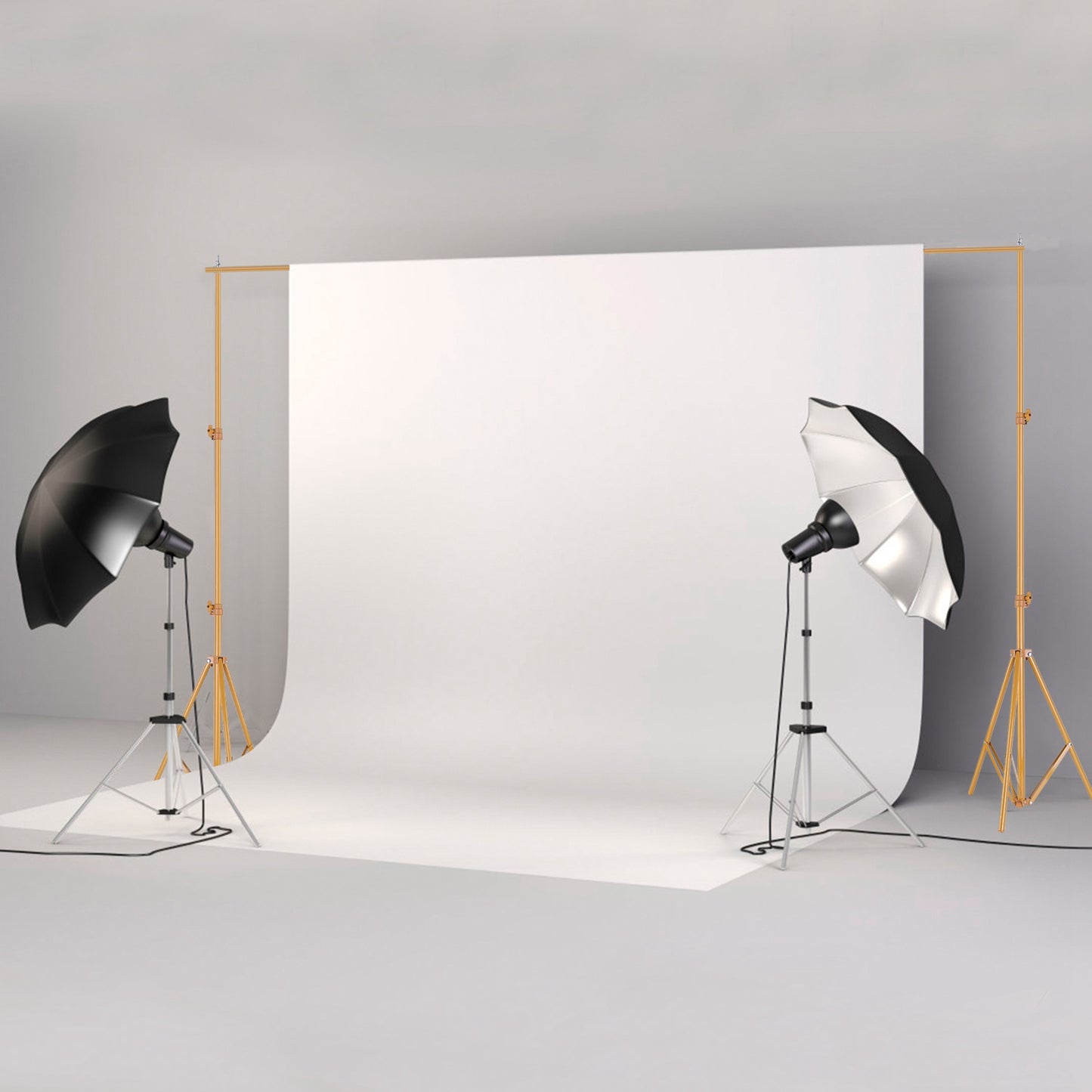 1Pc 6.5 Plus 10ft Photo Video Studio Backdrop Background Stand Adjustable Heavy Duty Photography Backdrop Support Stand Set With Carrying Bag Clamps