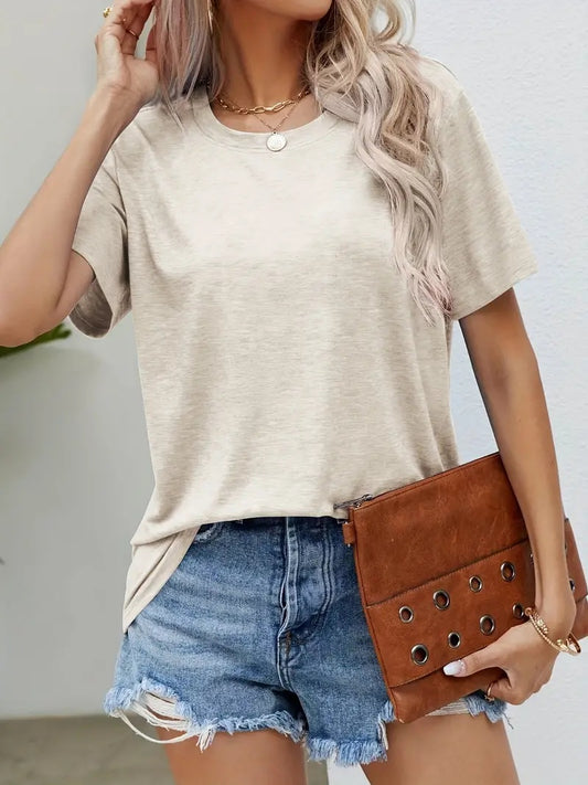 Women's Solid Color T-shirt