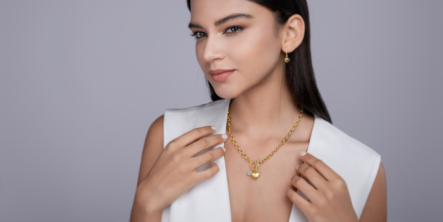 1Meteor Wish - A Fashionable And Trendy Necklace Pendant Diamond Jewelry Necklace Set With 1-carat Moissanite S925 Sterling Silver And Gold Plating Prohibit TikTok sales